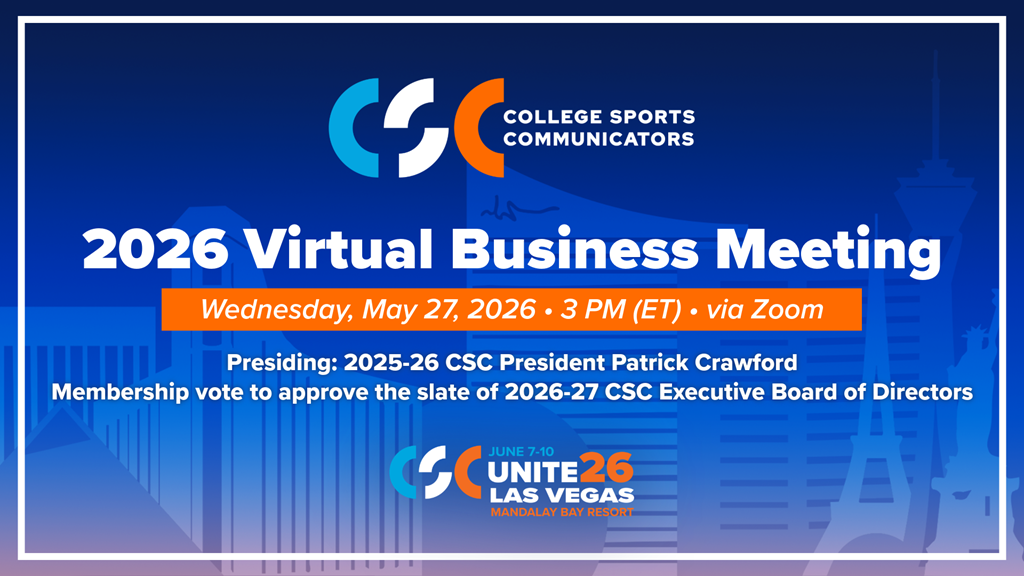 CSC Unite 2026: Virtual Business Meeting